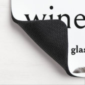 Stick figuur meisje met wijn en kat muismat (Hoek)