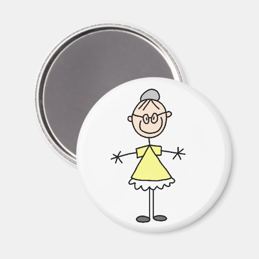 Stick figuur oma magneet (Voorkant / Achterkant)