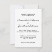 Stick Figuur People Bride and Groom Wedding Kaart (Achterkant)