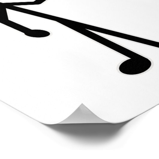 Stick-figuur Poster (Hoek)