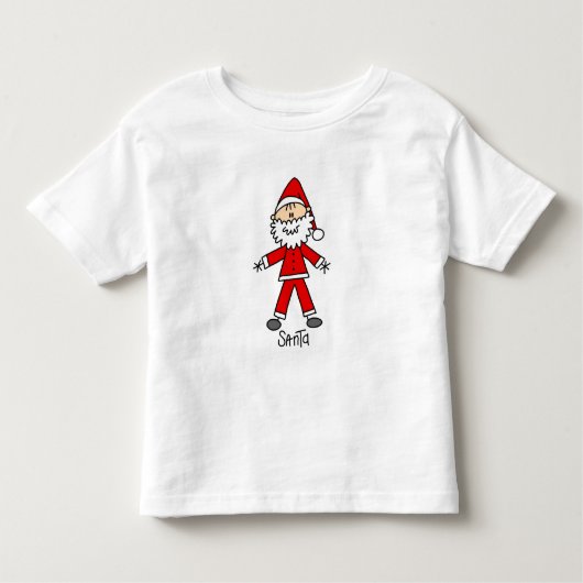 Stick Figuur Santa Claus Tshirts en Geschenken (Voorkant)