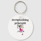 Stick Figuur Scrapbook Princess Sleutelhanger (Voorkant)