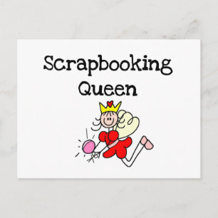 Stick Figuur Scrapbook Queen Tshirts and Gifts Briefkaart