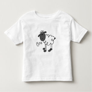 Stick Figuur Sheep Kinder Shirts