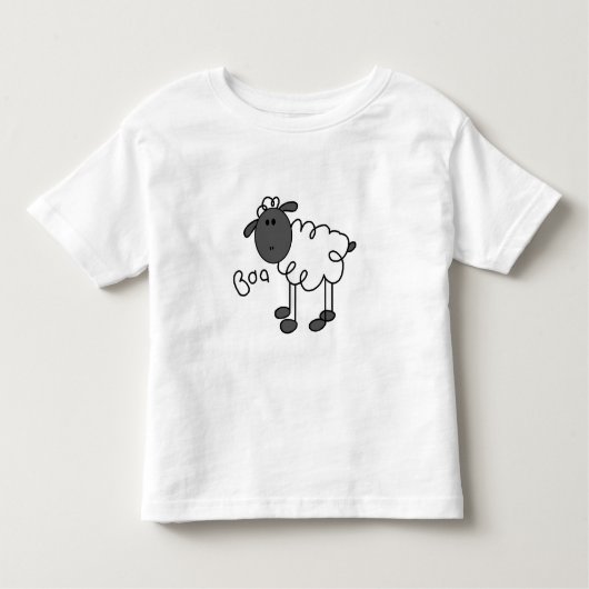 Stick Figuur Sheep Kinder Shirts (Voorkant)