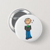 Stick Figuur Singer Button (Voorkant /achterkant)