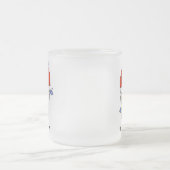 Stick Figuur Sky Diver Tshirts en cadeautjes Matglas Koffiemok (Center)