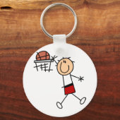 Stick Figuur Slam Dunk T-shirts en cadeautjes Sleutelhanger (Voorkant)