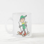 Stick Figuur Snowshoing Matglas Koffiemok (Links)