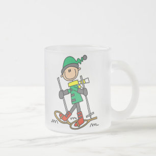 Stick Figuur Snowshoing Matglas Koffiemok