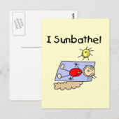 Stick Figuur Sunbather Tshirts and Gifts Briefkaart (Voorkant / Achterkant)