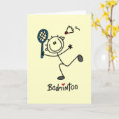 Stick Figuur T-shirts met T-shirts en cadeautjes Kaart (Gele Bloem)