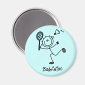 Stick Figuur T-shirts met T-shirts en cadeautjes Magneet (Voorkant / Achterkant)