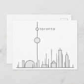 Stick Figuur Toronto Briefkaart (Voorkant / Achterkant)