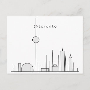 Stick Figuur Toronto Briefkaart