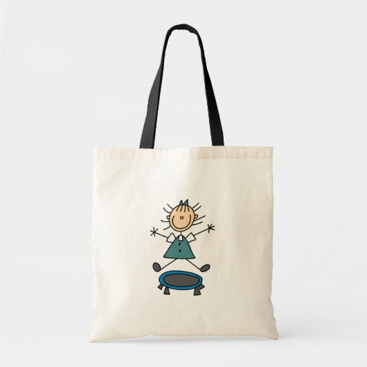 Stick Figuur Trampoline Bag Tote Bag (Voorkant)