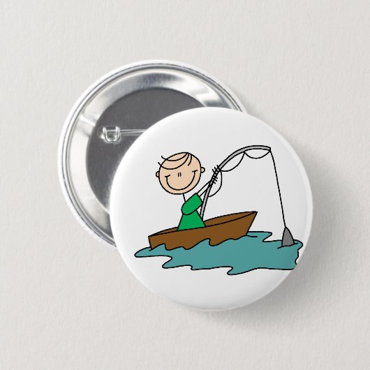 Stick Figuur Vist Button (Voorkant /achterkant)