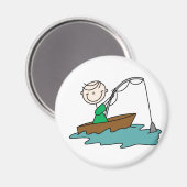 Stick Figuur Vist Magnet (Voorkant / Achterkant)