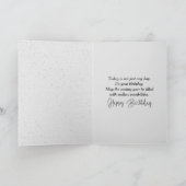 Stick Figuur vogelmeisje met hond Kaart (Binnen)