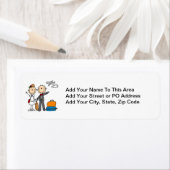 Stick Figuur Wedding Honeymoon T-shirts en cadeaut Etiket