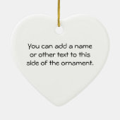 Stick Figuur Wedding Honeymoon T-shirts en cadeaut Keramisch Ornament (Achterkant)