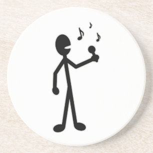 Stick-figuur Zandsteen Onderzetter