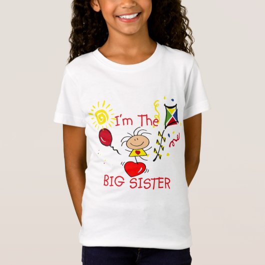 Stick Fiigure Big Sister Girl T-shirt (Voorkant)