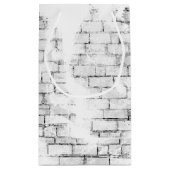 Stick Girl Afstuderen met Groen Pet en Diploma Klein Cadeauzakje (Achterkant)