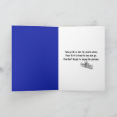 Stick Girl Afstuderen met Hair en Diploma Kaart (Binnen)