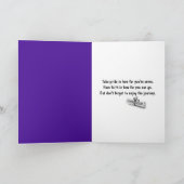 Stick Girl Afstuderen met Hair en Diploma Kaart (Binnen)