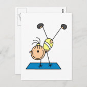 Stick Girl Doing Flips Tshirts en Gifts Briefkaart (Voorkant / Achterkant)