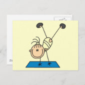 Stick Girl Doing Flips Tshirts en Gifts Briefkaart (Voorkant / Achterkant)