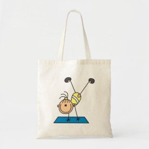Stick Girl Doing Flips Tshirts en Gifts Tote Bag