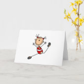 Stick Girl Gymnast Kaarten (Gele Bloem)