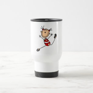 Stick Girl Gymnast T-shirts en cadeaus Reisbeker