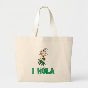 Stick Girl I Hula Grote Tote Bag
