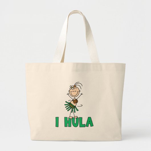 Stick Girl I Hula Grote Tote Bag (Voorkant)