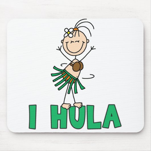 Stick Girl I Hula Mousepad Muismat (Voorkant)