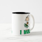 Stick Girl I Hula Tweekleurige Koffiemok (Voorkant rechts)