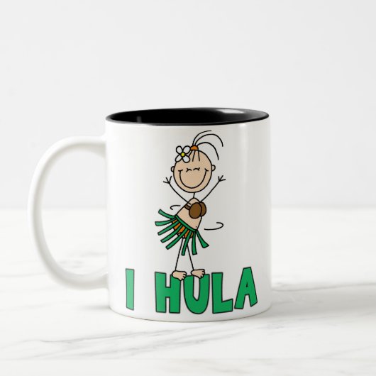 Stick Girl I Hula Tweekleurige Koffiemok (Links)