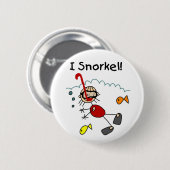 Stick Girl I Snorkel Ronde Button 5,7 Cm (Voorkant /achterkant)