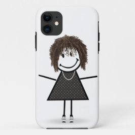 Stick Girl in Sneakers Case-Mate iPhone Case