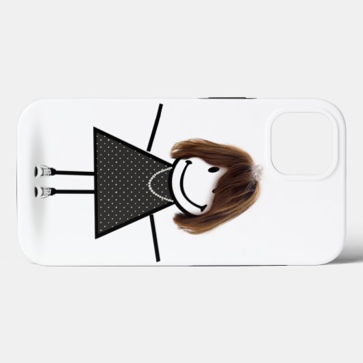 Stick Girl in Sneakers met haar Case-Mate iPhone Case (Achterkant (horizontaal))
