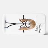 Stick Girl met blond haar Case-Mate iPhone Case (Achterkant (horizontaal))