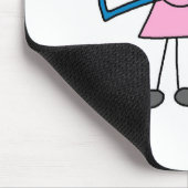 Stick Girl met Boeken Muismat (Hoek)