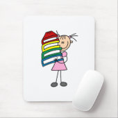 Stick Girl met Boeken Muismat (Met muis)