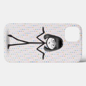 Stick Girl met bril op pooldots Case-Mate iPhone Case (Achterkant (horizontaal))