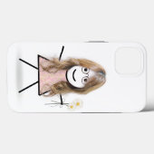 Stick Girl met Daisies Case-Mate iPhone Case (Achterkant (horizontaal))