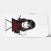 Stick Girl met Daisies Case-Mate iPhone Case (Achterkant (horizontaal))