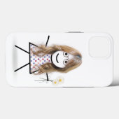 Stick Girl met Daisies Case-Mate iPhone Case (Achterkant (horizontaal))